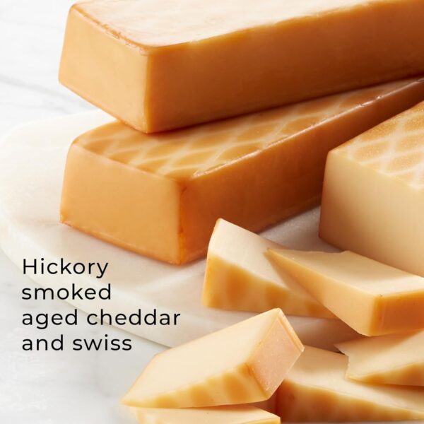 Hickory Farms Smoked Cheddar Cheese Blend, 10 ounces - Charcuterie Food Item - Image 3