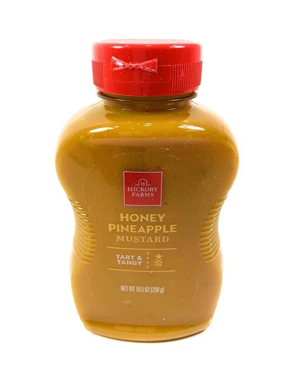 Hickory Farms Pineapple Honey Mustard (10.5 ounce) - Gourmet Mustard Great for Charcuterie Boards, Snacking, and Recipes