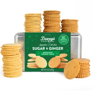 Sugar and Triple Ginger Moravian Cookie Gift Tin